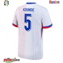Camiseta Francia Jules Kounde #5 Visitante Equipación Eurocopa 2024 manga corta
